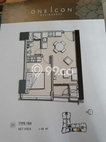 Unit Apartemen Dijual di Tegalsari, Surabaya, dengan 1 Bedroom, 1 Bathroom Unit Apartemen Dijual di Tegalsari, Surabaya, dengan 1 Bedroom, 1 Bathroom