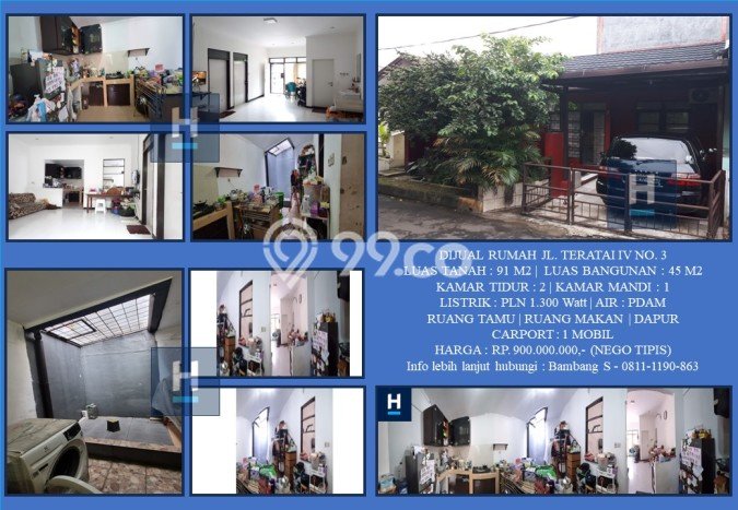 Rumah Modern 2 KT di Cilendek Barat Bogor Unfurnished Rumah Modern 2 KT di Cilendek Barat Bogor Unfurnished