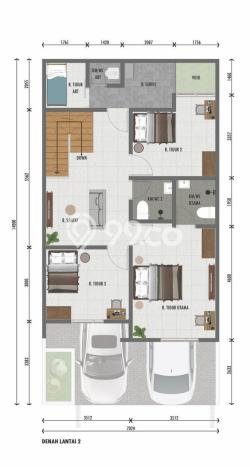 Rumah Minimalis 4 Kamar LT 98m2 di BSD Nusaloka Rumah Minimalis 4 Kamar LT 98m2 di BSD Nusaloka