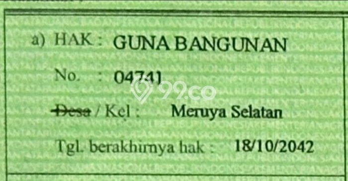Tanah Kavling Dijual di Meruya, Jakarta Barat dengan Luas Tanah 287m2 Tanah Kavling Dijual di Meruya, Jakarta Barat dengan Luas Tanah 287m2