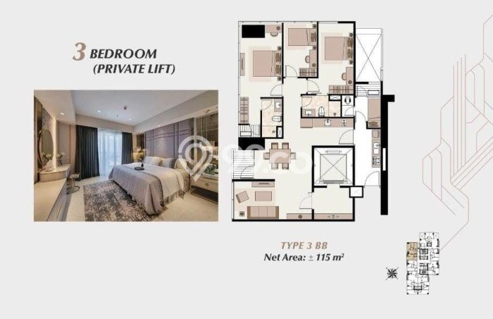 Untuk Dijual Apartemen Eksklusif 3 Bedroom di Surabaya Dekat ke Fasilitas Publik Untuk Dijual Apartemen Eksklusif 3 Bedroom di Surabaya Dekat ke Fasilitas Publik