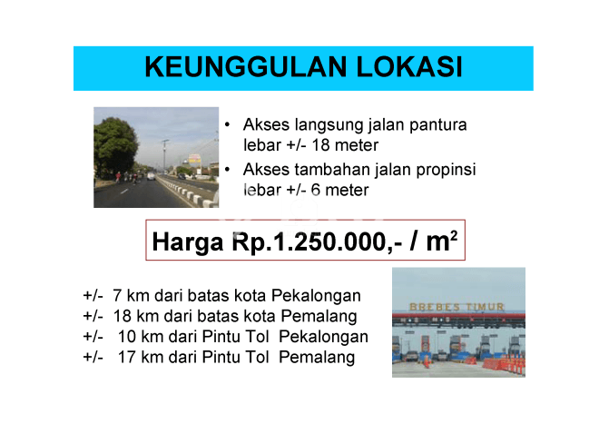 Lahan untuk Dijual di Siwalan Pekalongan Luas 7302m2 Lahan untuk Dijual di Siwalan Pekalongan Luas 7302m2