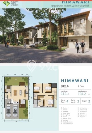 Jual Rumah Favorit Siap Huni LB 46m2 di Cisauk, Tangerang Jual Rumah Favorit Siap Huni LB 46m2 di Cisauk, Tangerang