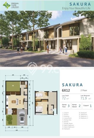 Jual Rumah Favorit Siap Huni LB 46m2 di Cisauk, Tangerang Jual Rumah Favorit Siap Huni LB 46m2 di Cisauk, Tangerang