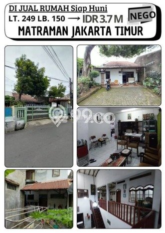 Best Deal Hunian Mewah Ideal dan Luas di Matraman, Jakarta Timur Best Deal Hunian Mewah Ideal dan Luas di Matraman, Jakarta Timur
