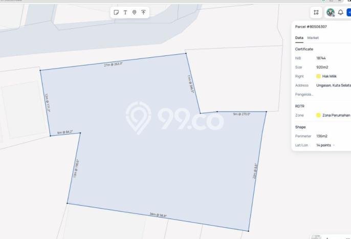 Tanah Investasi Dijual di Badung Punya Luas 920m2 Tanah Investasi Dijual di Badung Punya Luas 920m2