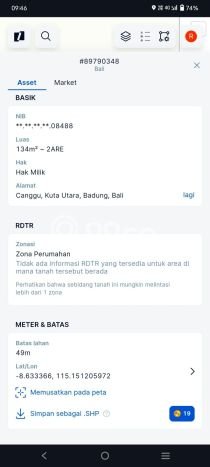 Tanah Dijual Lokasi Strategis di Badung dengan Luas 134m2 Tanah Dijual Lokasi Strategis di Badung dengan Luas 134m2