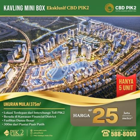 Untuk Dijual Tanah 375m2 di Pantai Indah Kapuk 2, Jakarta Utara Untuk Dijual Tanah 375m2 di Pantai Indah Kapuk 2, Jakarta Utara