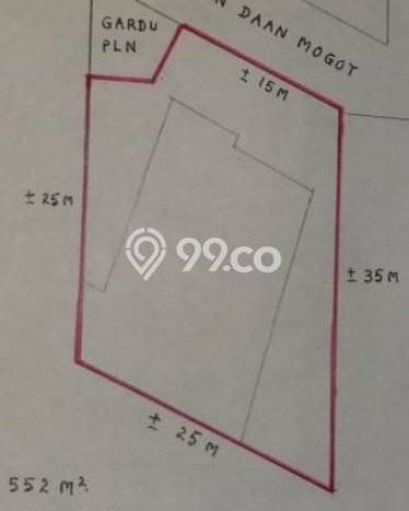 Kavling Tanah untuk Dijual di Tanjung Duren, Jakarta Barat, Luas 552m2 Kavling Tanah untuk Dijual di Tanjung Duren, Jakarta Barat, Luas 552m2