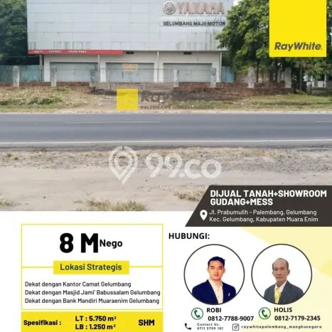 Komersial Lokasi Strategis di Gelumbang, Luas 1250m2m², Mainroad Komersial Lokasi Strategis di Gelumbang, Luas 1250m2m², Mainroad