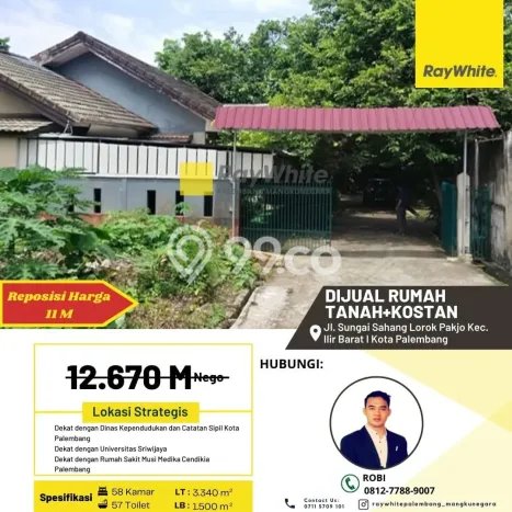 INVESTASI POTENSIAL! Hotel di Ilir Barat I, Luas 1500m2m², Area Bisnis INVESTASI POTENSIAL! Hotel di Ilir Barat I, Luas 1500m2m², Area Bisnis