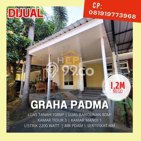 For Sale Hunian Rumah Nyaman 3 Kamar di Graha Padma, Semarang For Sale Hunian Rumah Nyaman 3 Kamar di Graha Padma, Semarang
