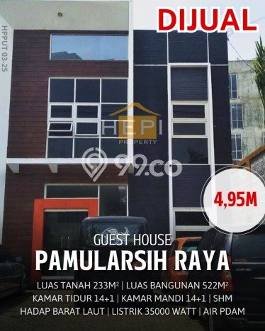Jual Hotel Kawasan , Luas 522m2m², Kawasan Komersial, Jalur Mudah Jual Hotel Kawasan , Luas 522m2m², Kawasan Komersial, Jalur Mudah