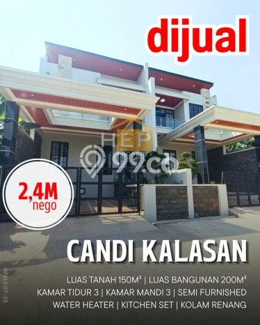Rumah Luas Asri 3 KT Siap Pakai di Manyaran Semarang Rumah Luas Asri 3 KT Siap Pakai di Manyaran Semarang