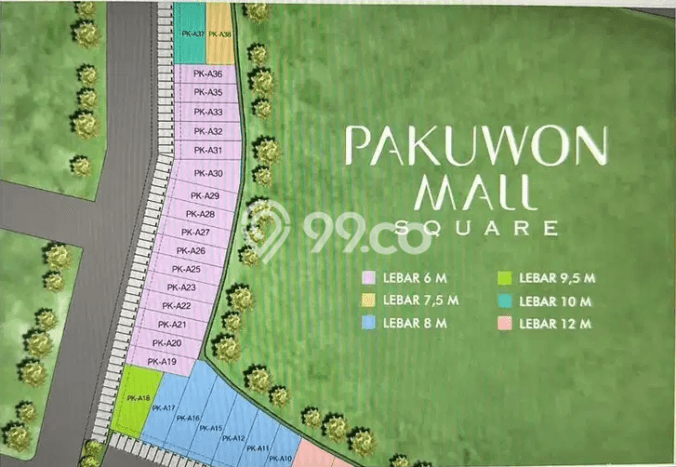 Dijual Tanah 124m2 di Pakuwon, Surabaya Dijual Tanah 124m2 di Pakuwon, Surabaya
