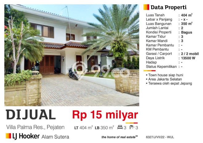Rumah Mewah LB 350m2 Siap Huni Desain Elegan di Pejaten, Jakarta Selatan Rumah Mewah LB 350m2 Siap Huni Desain Elegan di Pejaten, Jakarta Selatan