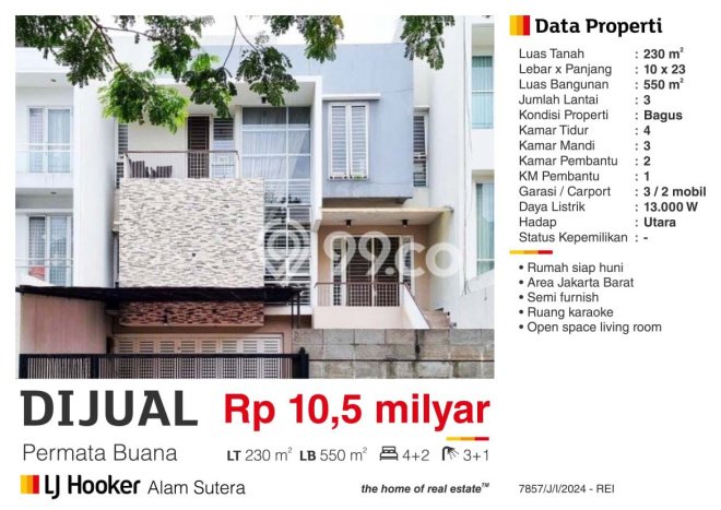 Hunian Super Mewah dengan Akses Paling Strategis di Permata Buana, Jakarta Barat Hunian Super Mewah dengan Akses Paling Strategis di Permata Buana, Jakarta Barat