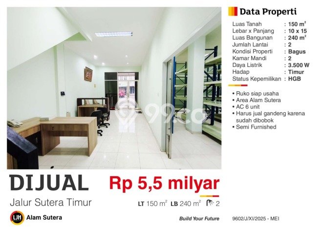 LOKASI STRATEGIS! Ruko Kawasan , Luas 240m2m², Pusat Komersial, Jalan Utama LOKASI STRATEGIS! Ruko Kawasan , Luas 240m2m², Pusat Komersial, Jalan Utama