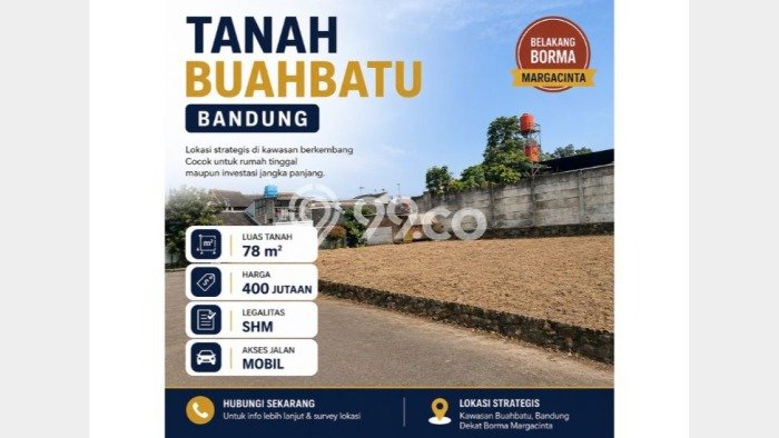 Kavling Tanah Dijual di Kiaracondong Bandung Spesifikasi 78m2 Kavling Tanah Dijual di Kiaracondong Bandung Spesifikasi 78m2