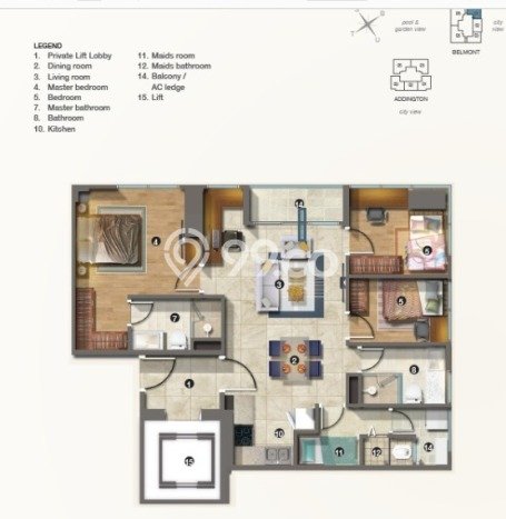 Apartemen Premium Dijual di Kelapa Gading, Jakarta Utara Punya 3 Kamar & 1 Kamar Mandi Apartemen Premium Dijual di Kelapa Gading, Jakarta Utara Punya 3 Kamar & 1 Kamar Mandi
