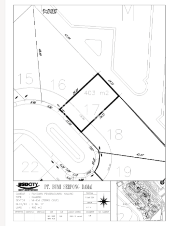 Kavling Tanah Dijual di BSD Tangerang Selatan Spesifikasi 403m2 Kavling Tanah Dijual di BSD Tangerang Selatan Spesifikasi 403m2