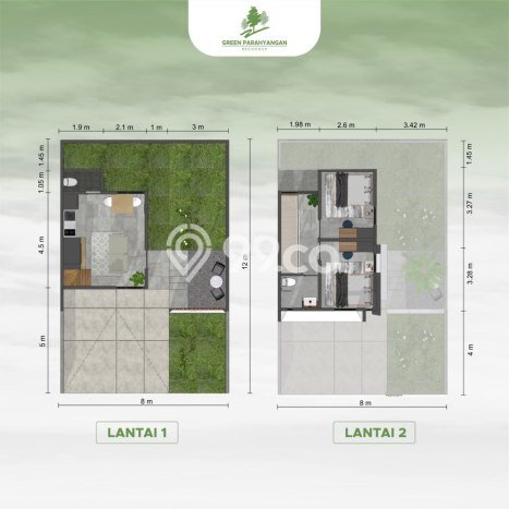 Dijual Rumah Modern 2 KT di Cimahi, Bandung Dijual Rumah Modern 2 KT di Cimahi, Bandung