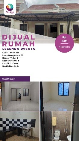 Rumah Luas Asri 2 KT Siap Huni di Legenda Wisata Jakarta Timur Rumah Luas Asri 2 KT Siap Huni di Legenda Wisata Jakarta Timur