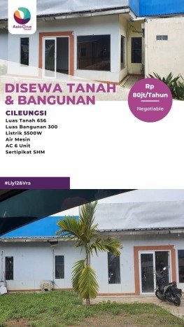 FOR SALE! Komersial di Cileungsi Bogor, LT 656m2, LB 300m2 FOR SALE! Komersial di Cileungsi Bogor, LT 656m2, LB 300m2