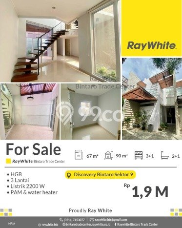 For Sale Hunian Rumah Terawat 3 Kamar di Bintaro, Tangerang Selatan For Sale Hunian Rumah Terawat 3 Kamar di Bintaro, Tangerang Selatan