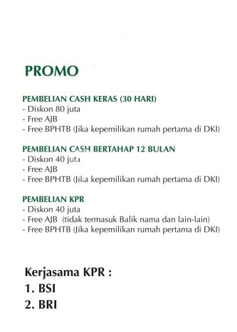 Hunian Idaman Keluarga LB 126m² View Gunung di Cipayung, Jakarta Timur Hunian Idaman Keluarga LB 126m² View Gunung di Cipayung, Jakarta Timur