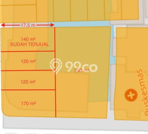 Kavling Tanah untuk Dijual di Turangga, Bandung, Luas 120m2 Kavling Tanah untuk Dijual di Turangga, Bandung, Luas 120m2