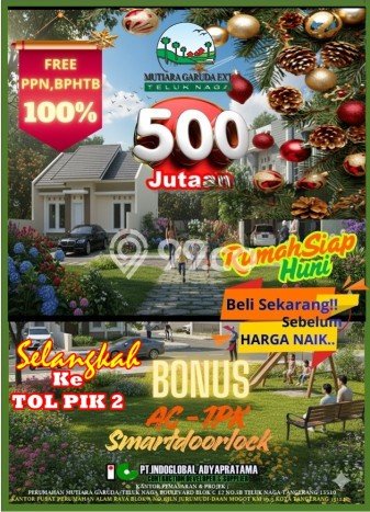 Rumah Luas Asri 2 KT Siap Huni di Teluk Naga Tangerang Rumah Luas Asri 2 KT Siap Huni di Teluk Naga Tangerang