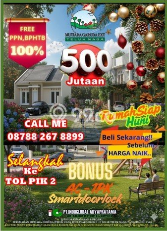 Rumah Modern 2 Kamar LT 72m2 di Teluk Naga Rumah Modern 2 Kamar LT 72m2 di Teluk Naga