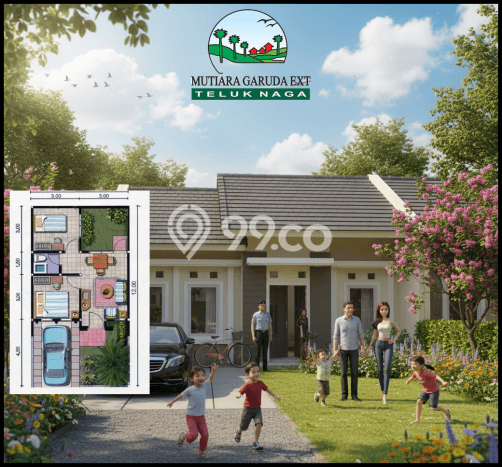 Rumah Modern 2 KT LT 72m2 di Teluk Naga Rumah Modern 2 KT LT 72m2 di Teluk Naga
