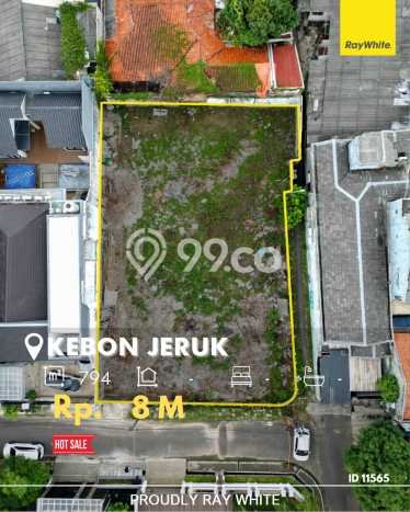 Lahan Strategis di Kebon Jeruk Dijual dengan Luas 794m2 Lahan Strategis di Kebon Jeruk Dijual dengan Luas 794m2
