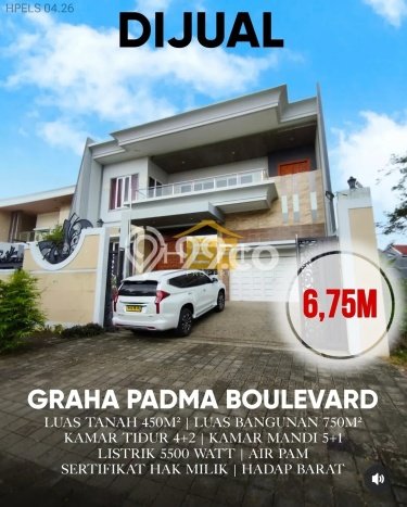 Rumah Elit Modern Tanpa Renovasi di Graha Padma Semarang Rumah Elit Modern Tanpa Renovasi di Graha Padma Semarang