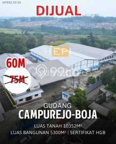 Unit Pabrik Dijual di Boja Kendal Luas Bangunan 5300m2 Unit Pabrik Dijual di Boja Kendal Luas Bangunan 5300m2