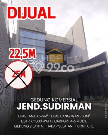 Kantor Dijual di Semarang Barat LT 600m2, LB 700m2 untuk Investasi Kantor Dijual di Semarang Barat LT 600m2, LB 700m2 untuk Investasi