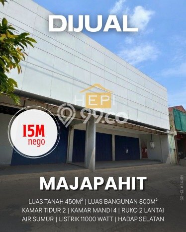 Ruko Dijual di Semarang LT 450m2 & LB 800m2 Lokasi Terbaik! Ruko Dijual di Semarang LT 450m2 & LB 800m2 Lokasi Terbaik!
