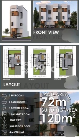 Rumah Minimalis 3 KT di Cibubur Jakarta Timur Rumah Minimalis 3 KT di Cibubur Jakarta Timur