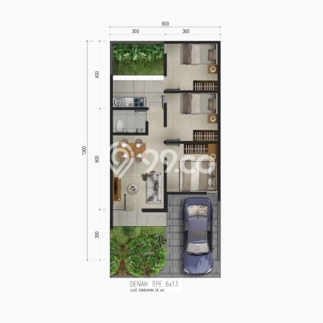 Rumah Modern Cantik 2 Kamar Siap Huni di Tamalanrea Rumah Modern Cantik 2 Kamar Siap Huni di Tamalanrea