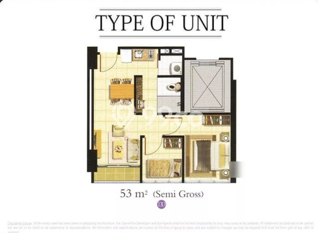 Apartemen Modern Dijual di Menteng, Jakarta Pusat Punya 2 KT / 1 Kamar Mandi Apartemen Modern Dijual di Menteng, Jakarta Pusat Punya 2 KT / 1 Kamar Mandi