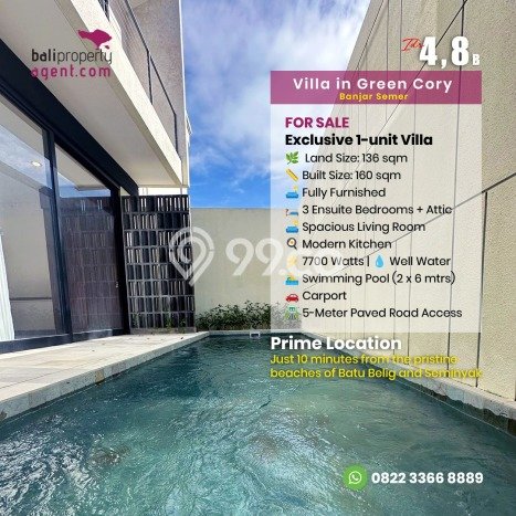 FOR SALE! Vila Kawasan , Area 136m2m², Lokasi Strategis FOR SALE! Vila Kawasan , Area 136m2m², Lokasi Strategis