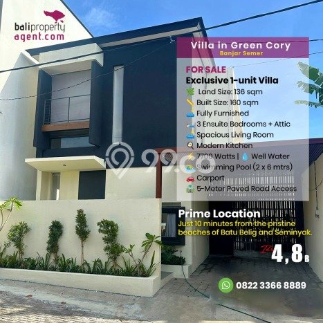 FOR SALE! Vila Kawasan , Area 136m2m², Lokasi Strategis FOR SALE! Vila Kawasan , Area 136m2m², Lokasi Strategis