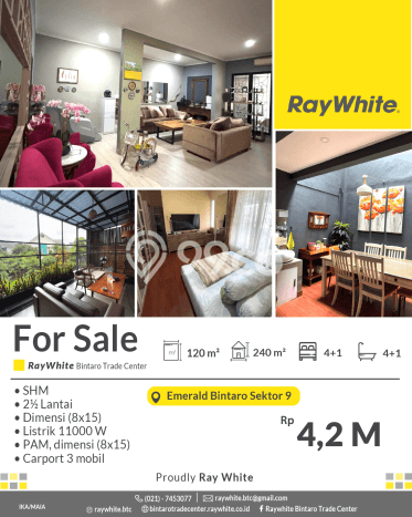 For Sale! Luxury House LT 120m2 Desain Modern di Bintaro For Sale! Luxury House LT 120m2 Desain Modern di Bintaro