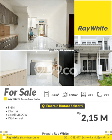 Rumah Luas Asri 3 KT Siap Huni di Bintaro Tangerang Selatan Rumah Luas Asri 3 KT Siap Huni di Bintaro Tangerang Selatan