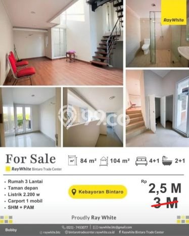 Dijual Rumah Eksklusif 4 KT di Bintaro, Tangerang Selatan Dijual Rumah Eksklusif 4 KT di Bintaro, Tangerang Selatan