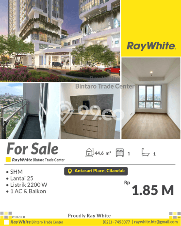 Unit Apartemen Dijual di Cilandak, Jakarta Selatan, dengan 1 Bedroom, 1 Bathroom Unit Apartemen Dijual di Cilandak, Jakarta Selatan, dengan 1 Bedroom, 1 Bathroom