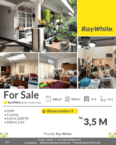 Rumah Mewah LB 150m2 Siap Pakai Desain Elegan di Bintaro, Tangerang Selatan Rumah Mewah LB 150m2 Siap Pakai Desain Elegan di Bintaro, Tangerang Selatan
