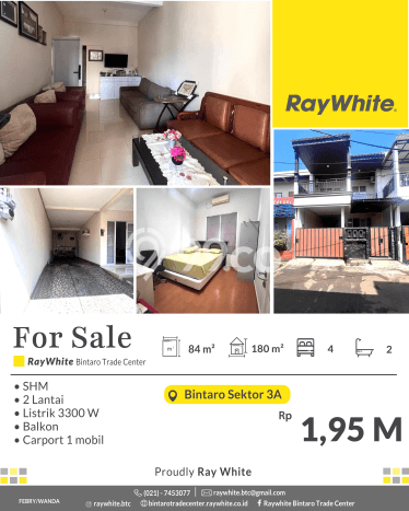 Dijual Hunian Rumah Terawat 4 KT di Sektor 3 - Bintaro, Jakarta Selatan Dijual Hunian Rumah Terawat 4 KT di Sektor 3 - Bintaro, Jakarta Selatan